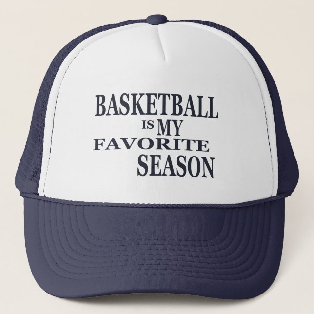 Basketball is my favourite season trucker hat (Front)