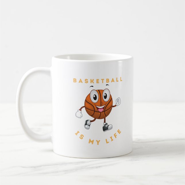 Basketball Is My Life    Coffee Mug (Left)