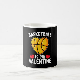Basketball Is My Valentine Day Sports Coffee Mug