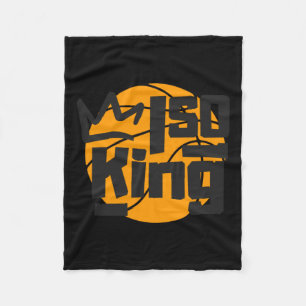 Basketball Isolation King One Man Show Fleece Blanket