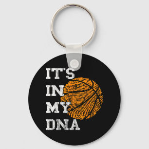 Basketball It's In My DNA Fingerprint Playing Bask Keychain