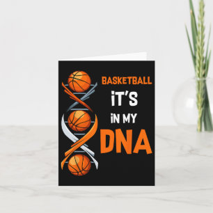 Basketball It's In My Dna Fun Player Coach Team Sp Card