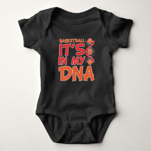 Basketball It's In My DNA Player Coach Team Sport Baby Bodysuit