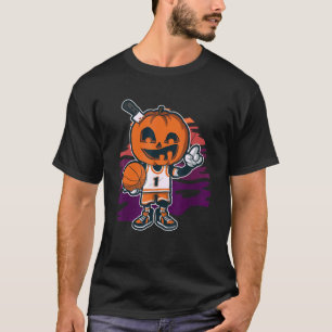 Basketball Jackolantern for Horror Fans T-Shirt