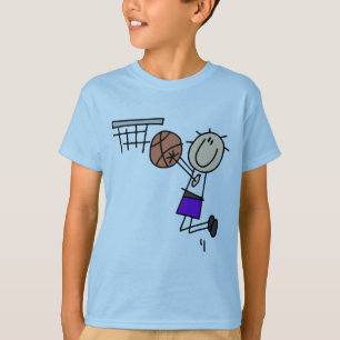 Basketball Jump Shot - Purple Tshirts and Gifts