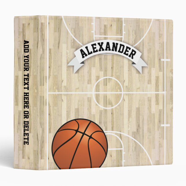 Basketball Kids Name Binder (Front/Spine)