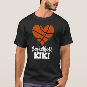Basketball Kiki Basketball Heart Grandma Kiki T-Shirt