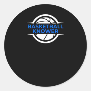 Basketball Knower 2  Classic Round Sticker