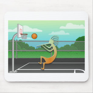 Basketball Kokopelli Mouse Pad