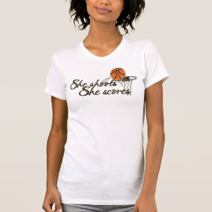 Basketball Ladies Destroyed T-Shirt