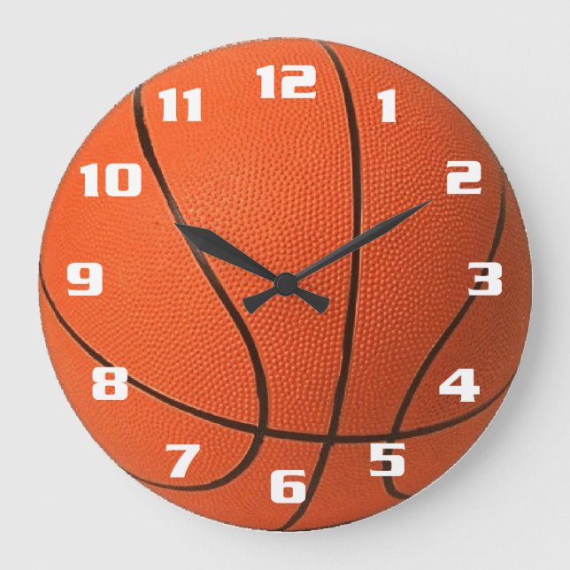 Basketball Large Clock (Front)