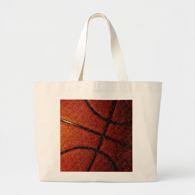 Basketball Large Tote Bag (Front)