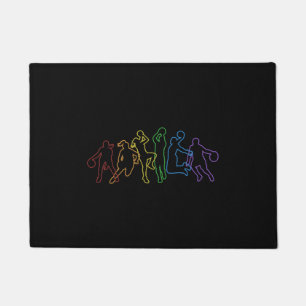 Basketball LGBT Rainbow Lover Pro Player Doormat