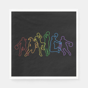 Basketball LGBT Rainbow Lover Pro Player Napkin