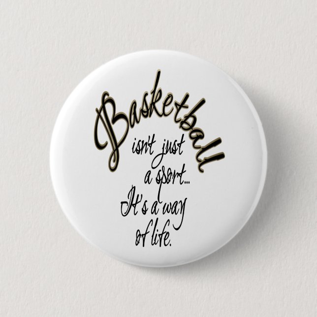 Basketball Life 2 Inch Round Button (Front)