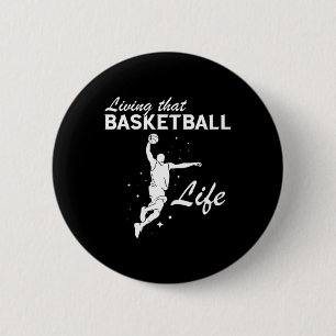 Basketball Life Basketball Player Dunk Basketball 2 Inch Round Button