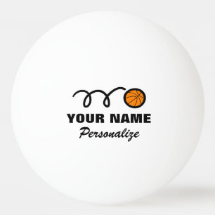 Basketball logo ping pong ball for table tennis