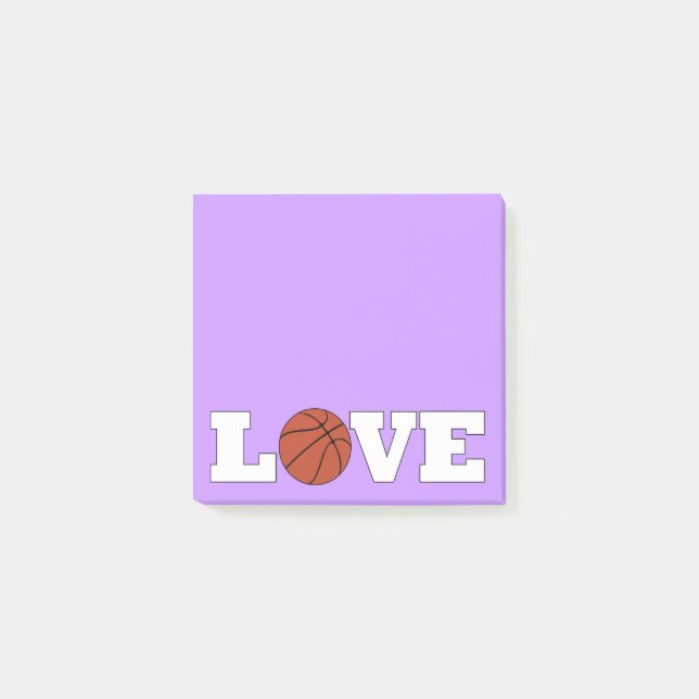 Basketball LOVE Basketball Coach Desktop Notepad (Front)