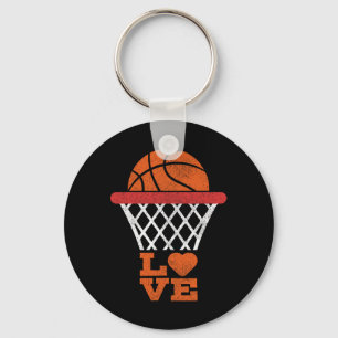 Basketball Love Basketball Lover Girl Boy Basketba Keychain