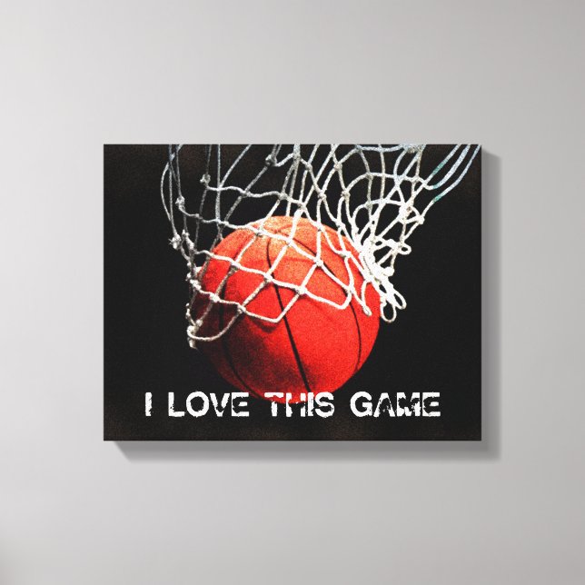 Basketball Love Canvas Print (Front)