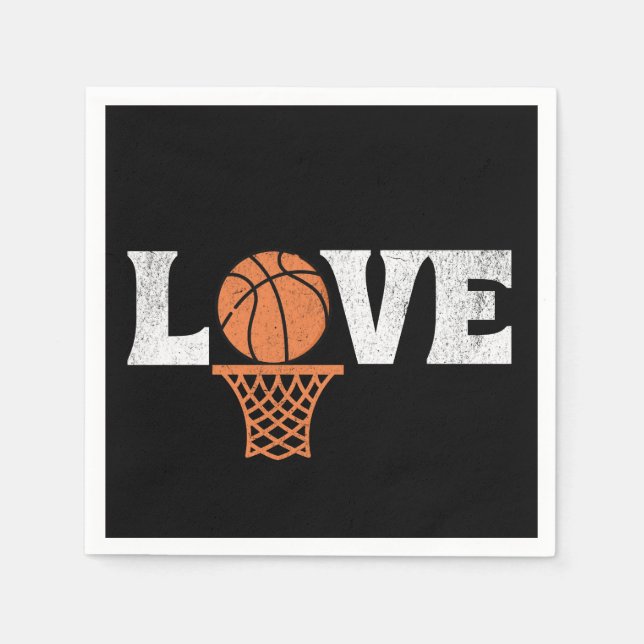 Basketball Love Napkin (Front)
