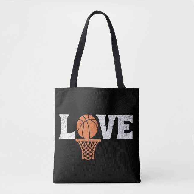Basketball Love Tote Bag (Front)