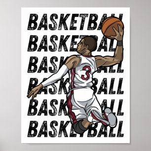 Basketball Lover Gift Art  Poster