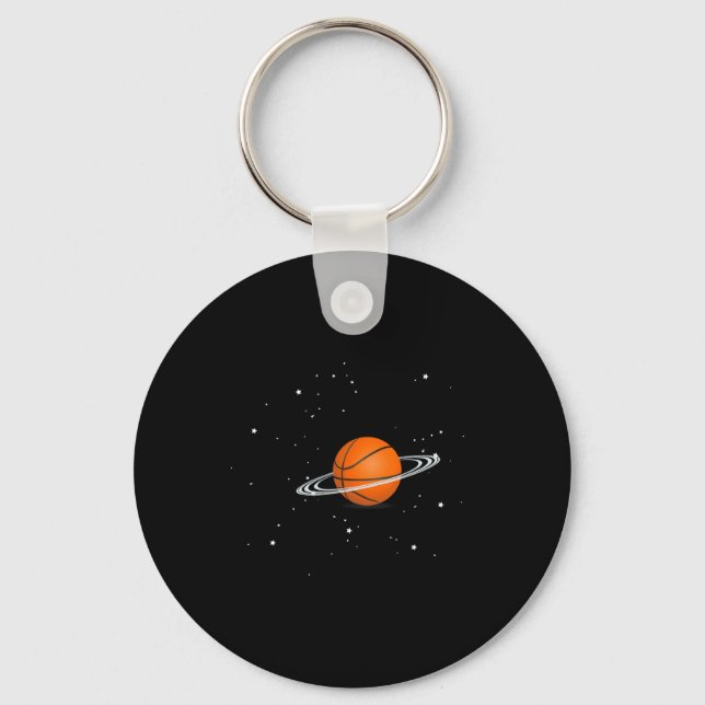 Basketball lovers basketball player space Fun  Keychain (Front)