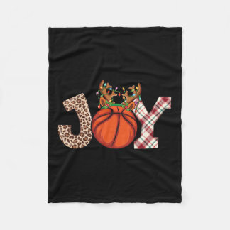 Basketball Lovers Christmas Ball Boys Men Xmas Bas Fleece Blanket