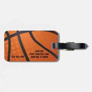 Basketball Luggage Tag