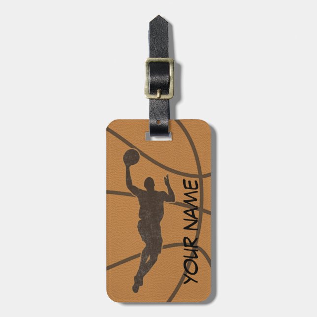 Basketball Luggage Tag (Front Vertical)