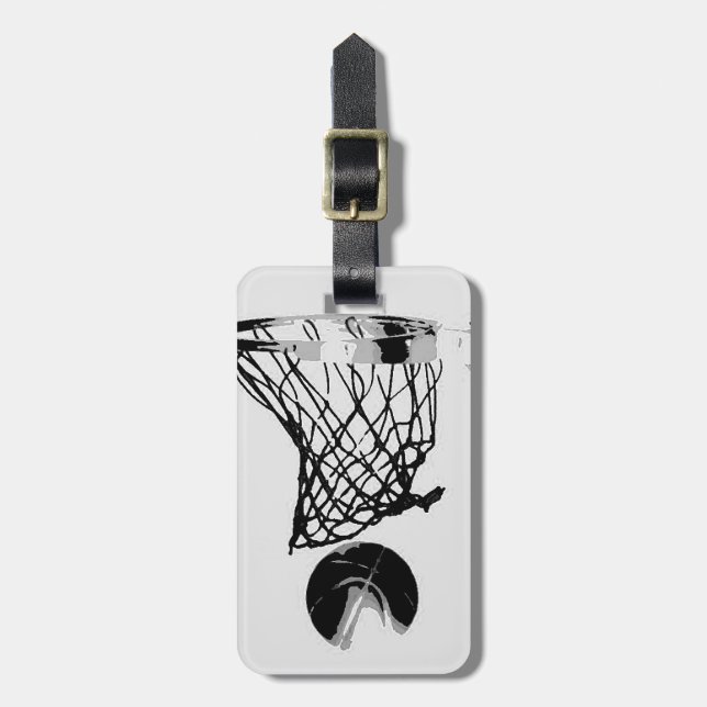 Basketball Luggage Tag (Front Vertical)