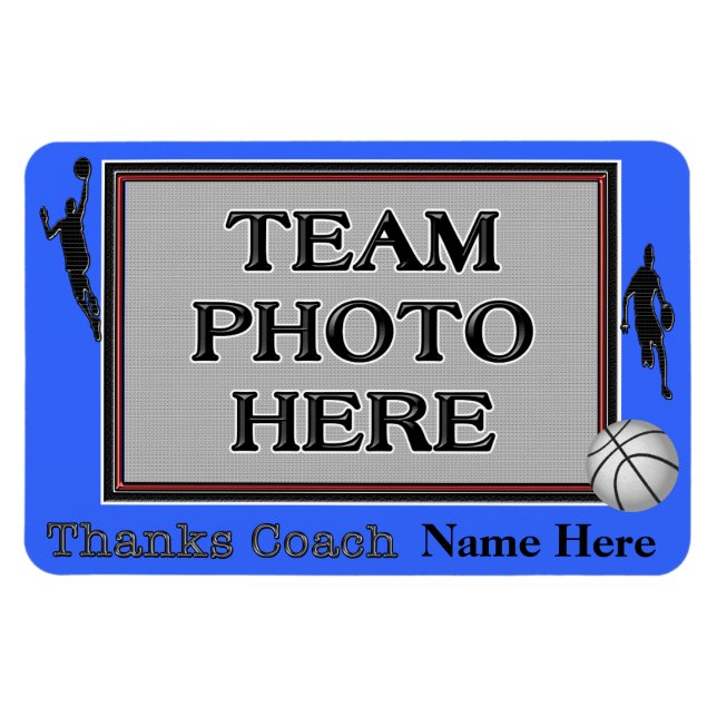 Basketball Magnets Thank You Coach Gifts (Horizontal)