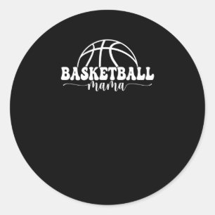 Basketball Mama Basketball Mom (2) Classic Round Sticker
