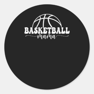 Basketball Mama Basketball Mom Classic Round Sticker