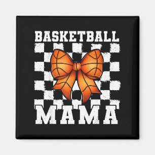 Basketball Mama Coquette Bow Game Day Funny Srts L Magnet