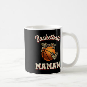 Basketball Mamaw Bandana Leopard Heart Fans Mother Coffee Mug