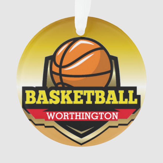 Basketball Medal Ornament (Front)