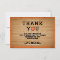 Basketball Merci Cartes