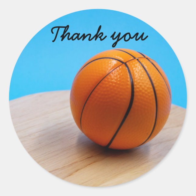 Basketball merci Sticker (Devant)