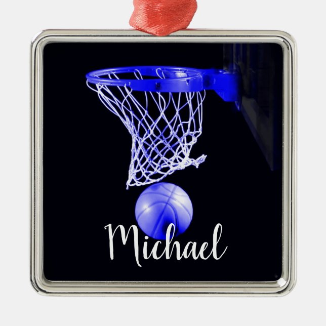 Basketball Metal Ornament (Front)