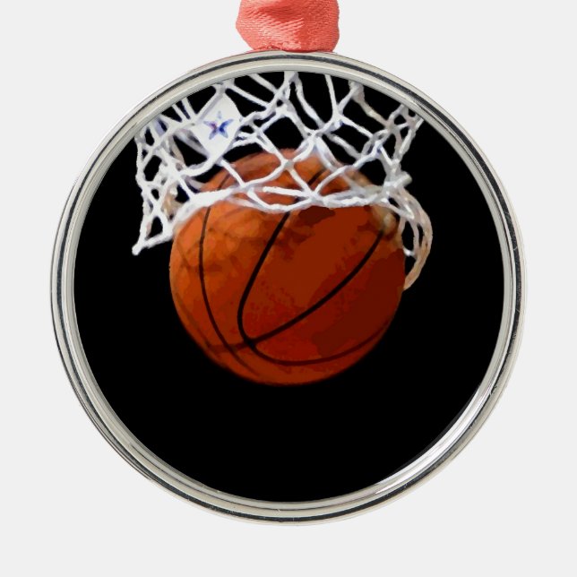 Basketball Metal Ornament (Front)