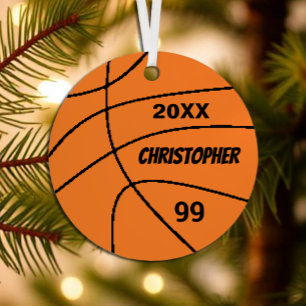 Basketball Metal Ornament