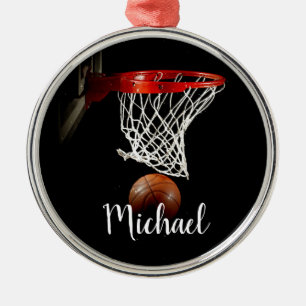 Basketball Metal Ornament
