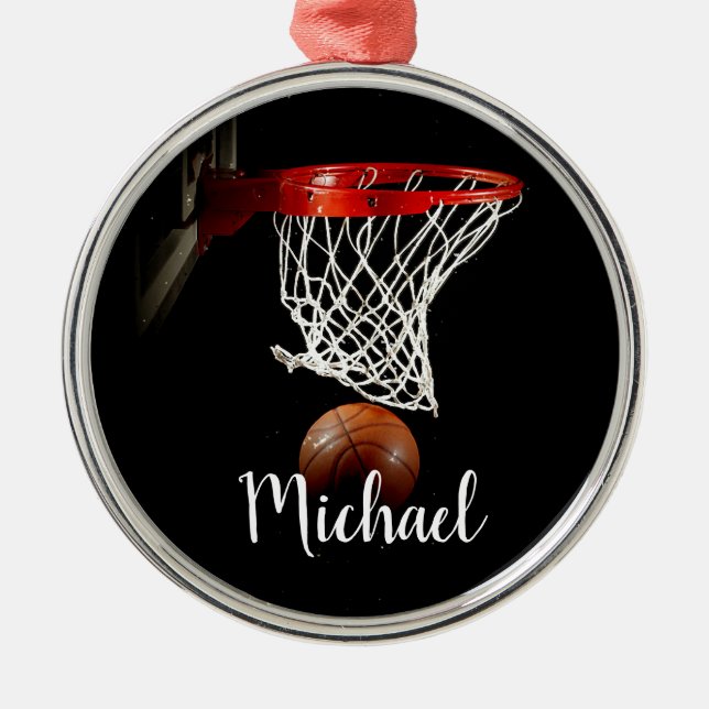 Basketball Metal Ornament (Front)