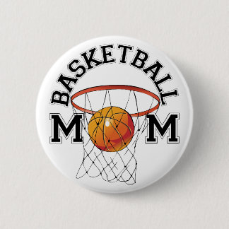 Basketball Mom 2 Inch Round Button