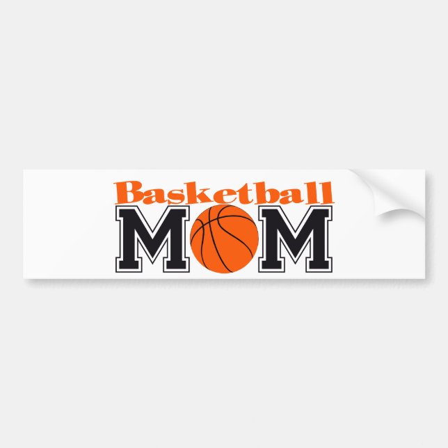 Basketball Mom Bumper Sticker (Front)
