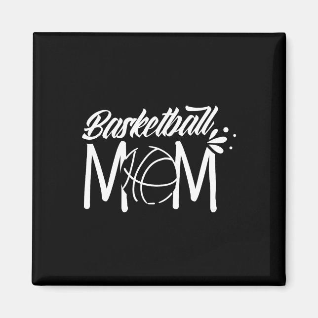 Basketball Mom Coach Team Player Match Mother Momm Magnet (Front)