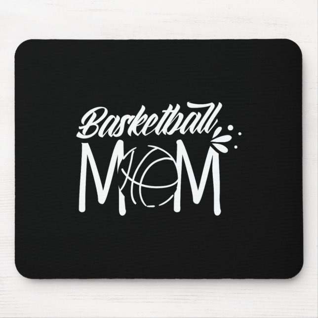 Basketball Mom Coach Team Player Match Mother Momm Mouse Pad (Front)