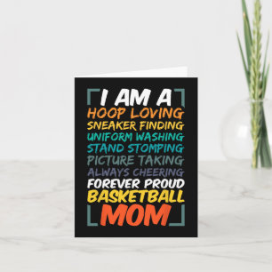 Basketball Mom Coach Wife Fun Proud Team Player Mo Card